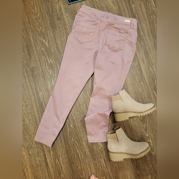 Seven Jeans High Rise Skinny Booty Shaper Mauve Jeans size 14 - Picture 5 of 10